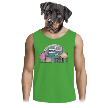 Pánská móda Bastard Nehrb se pánské tílko Lime