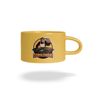 Bastard Gorilování hrnek makronka Yellow Macaron