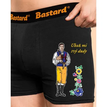 Trenýrky Bastard Dudák boxerky Black