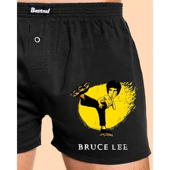 Trenýrky Bastard Bruce Lee pánské trenky Black