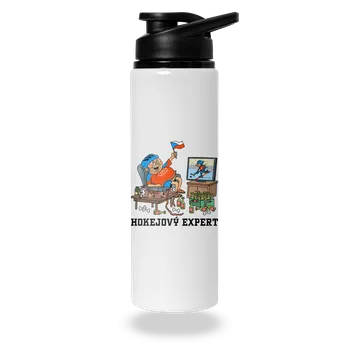 Láhev Bastard Hokejový expert lahev na vodu White