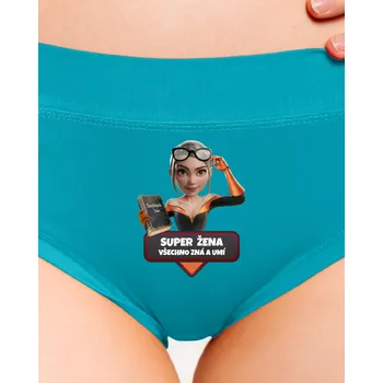 Souprava dámského spodního prádla Bastard Super máma dámské kalhotky Turquoise