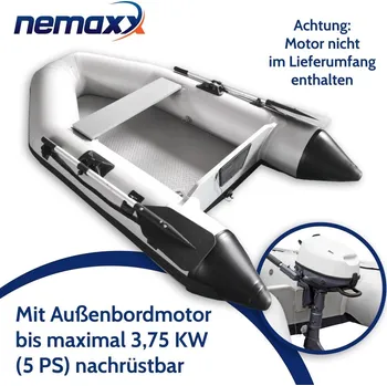 Vodácké vybavení Nafukovací člun Nemaxx® Professional 230cm VČETNĚ 2 PÁDEL, VAKU + PUMPY - vysokotlaká podlaha