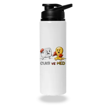 Láhev Bastard Cukr vs. med lahev na vodu White