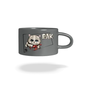 Bastard Kočičí horoskop: Rak hrnek makronka Grey Macaron