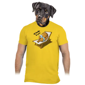 Pánské oblečení Bastard Dneska to peče pánské tričko Gold