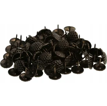 Hřebík OZDOBNÉ ČALUNICKÉ HŘEBÍKY 15 mm TEČKY 100 KUSŮ HŘEBÍČKY NA ČALOUNĚNÍ