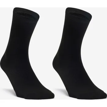 Pánské ponožky DOMYOS Středně vysoké fitness ponožky 2 páry 35/38 ČERNÁ