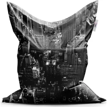Sedací pytel Sablio Sedací vak Classic Mrakodrapy 3 - 150x100 cm
