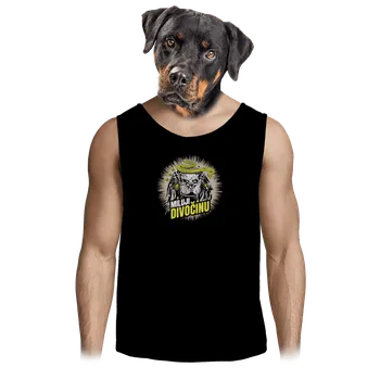 Pánské tílko Bastard Miluji divočinu pánské tílko Black