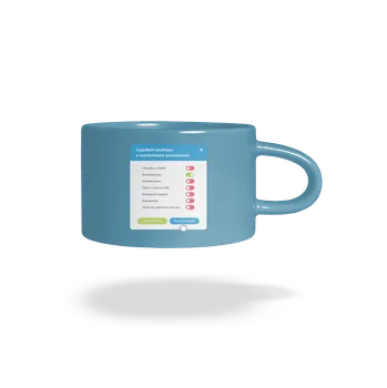 Bastard Manželské povinnosti hrnek makronka Blue Macaron