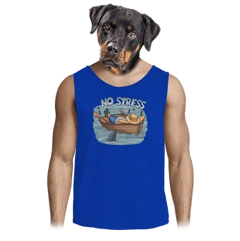 Pánské tílko Bastard No stress pánské tílko Royal Blue