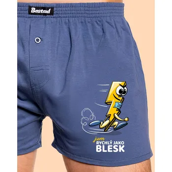 Trenýrky Bastard Rychlý jako blesk pánské trenky Blue