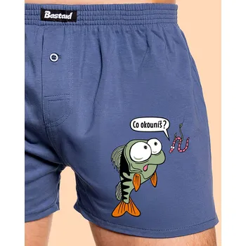 Trenýrky Bastard Co okouníš? pánské trenky Blue