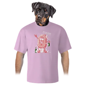 Pánské tričko Bastard Mejdlo unisex tričko oversized Orchid