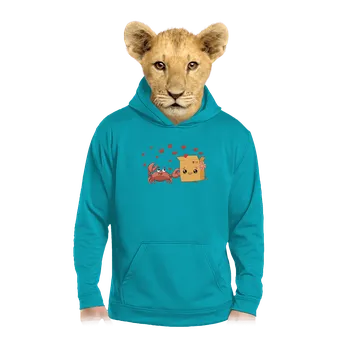 Chlapecká mikina Bastard Krab a krabice dětská mikina klokanka Hawaiian Blue