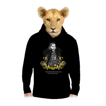 Chlapecká mikina Bastard Jon Sníh dětská mikina klokanka Black