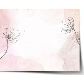 Plakát Sablio Plakát Růžový akvarel - 60x40 cm