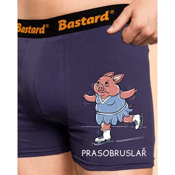 Pánské spodní prádlo Bastard Prasobruslař boxerky Blue Navy