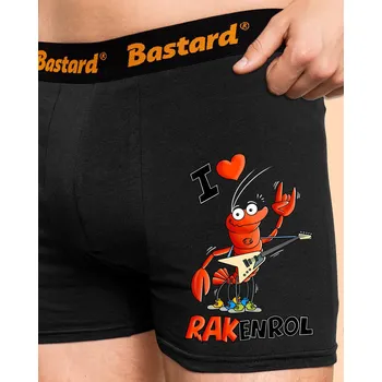 Trenýrky Bastard Rakenrol boxerky Black