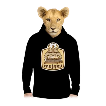 Chlapecká mikina Bastard Fakírky dětská mikina klokanka Black