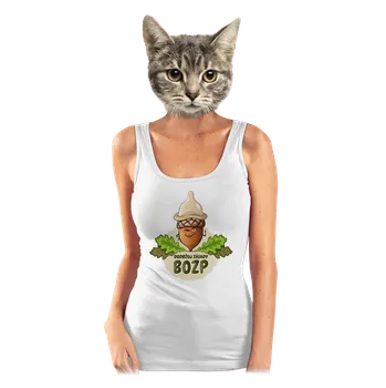 Bastard Zásady BOZP dámské tílko klasické White