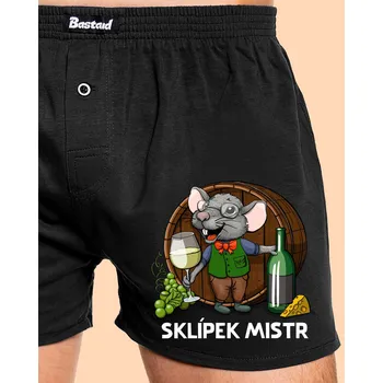 Trenýrky Bastard Sklípek mistr pánské trenky Black
