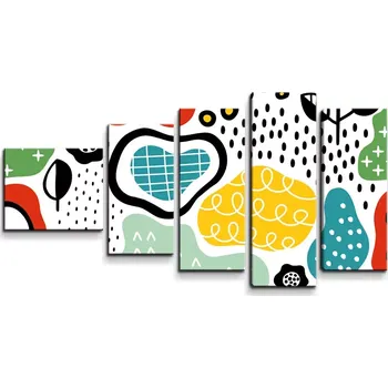 Obraz Sablio Obraz - 5-dílný Dětské malování - 100x60 cm