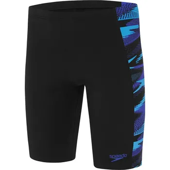 Pánské plavky Speedo Hyperboom Panel Jammer Black/Cobalt Blue S - UK32
