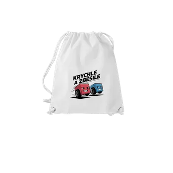 Sportovní vak Bastard Krychle a zběsile vak White