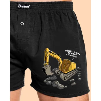 Trenýrky Bastard Hrát s kamením pánské trenky Black