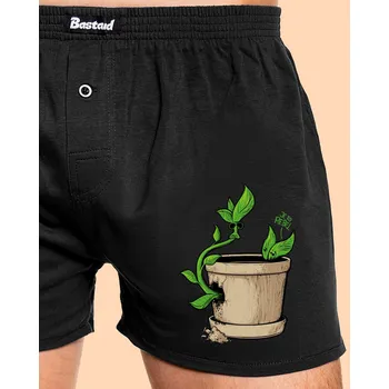 Trenýrky Bastard Rebel pánské trenky Black