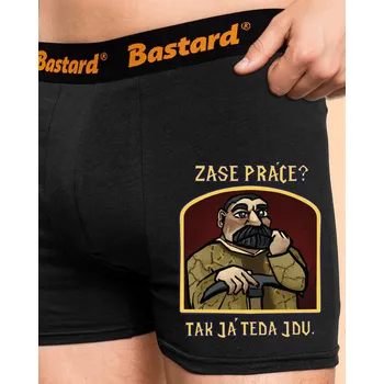 Trenýrky Bastard Zase práce? boxerky Black