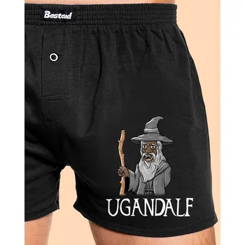 Trenýrky Bastard Ugandalf pánské trenky Black
