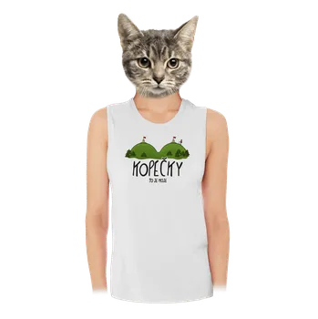 Bastard Kopečky dámské tílko volné White