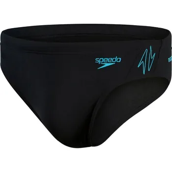 Pánské plavky Pánské plavky Speedo Hyper Boom Splice Brief Black/Bolt S - UK32