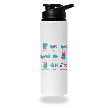 Láhev Bastard Puzzlesútra lahev na vodu White