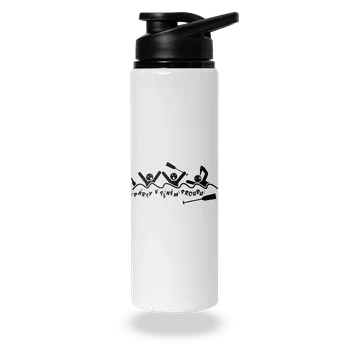 Láhev Bastard Party v plném proudu lahev na vodu White