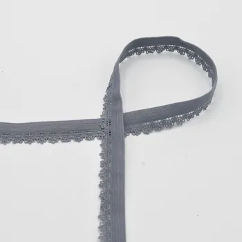 Textilní guma Strima Pruženka krajková, 12 mm - šedá