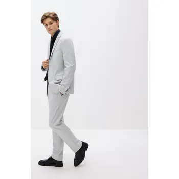 Pánské kalhoty Reserved - Oblekové kalhoty slim fit - světle šedá - 833HO-09M - 833HO-09M-M