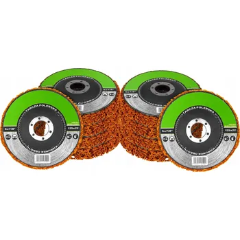 Příslušenství k brusce Sada 10 ks brusný kotouč brusný kotouč oranžový 125 mm