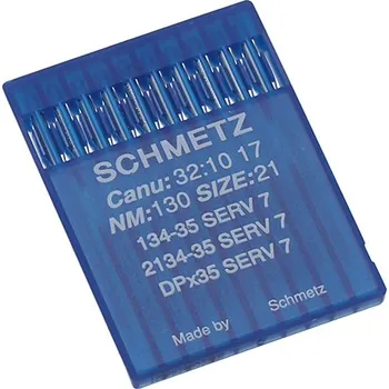Strojové jehly pro průmyslové šicí stroje Schmetz 134-35 SERV 7 130