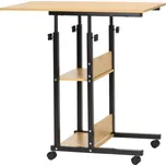 Mobilní psací stůl 80x40x76-86 cm SPRINGOS HF0060 světle hnědý