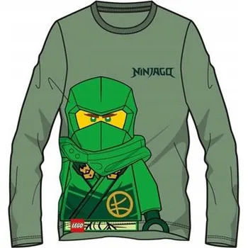 Dětské tričko s dlouhým rukávem Lego Ninjago Battle Green, velikost 4 roky / 104 cm