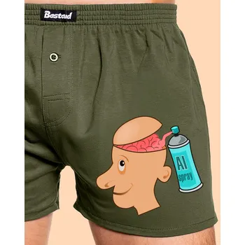 Trenýrky Bastard AI spray pánské trenky Khaki