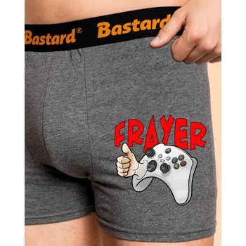 Trenýrky Bastard Frayer boxerky Gray Melange