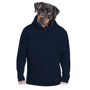 Pánská mikina Bastard Bez potisku pánská mikina klokanka Navy