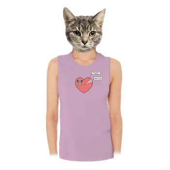 Bastard Péče o kočku dámské tílko volné Lilac