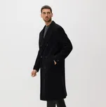 Reserved - Dlouhý kabát ze směsi vlny - černý - 7158H-99X - 7158H-99X-XXL