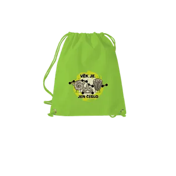 Sportovní vak Bastard Věk je jen číslo vak Apple Green